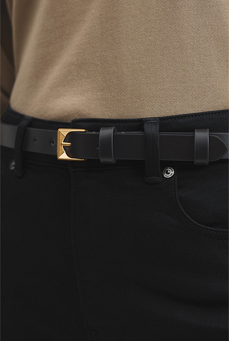 Facet Buckle Belt