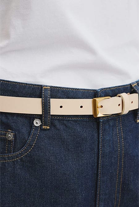 Facet Buckle Belt