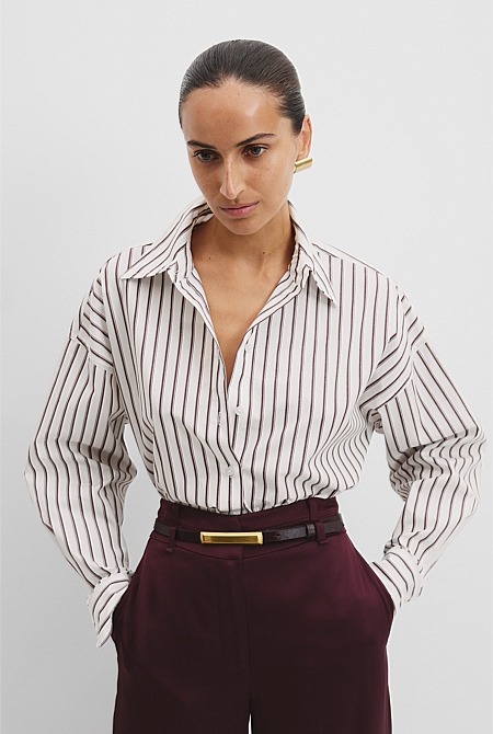 Australian Cotton Multi Stripe Shirt