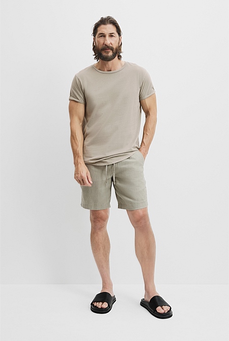 Australian Cotton Longline Garment Dyed T-Shirt