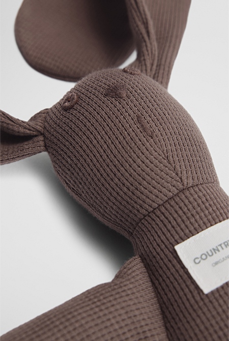 Organically Grown Cotton Waffle Bunny