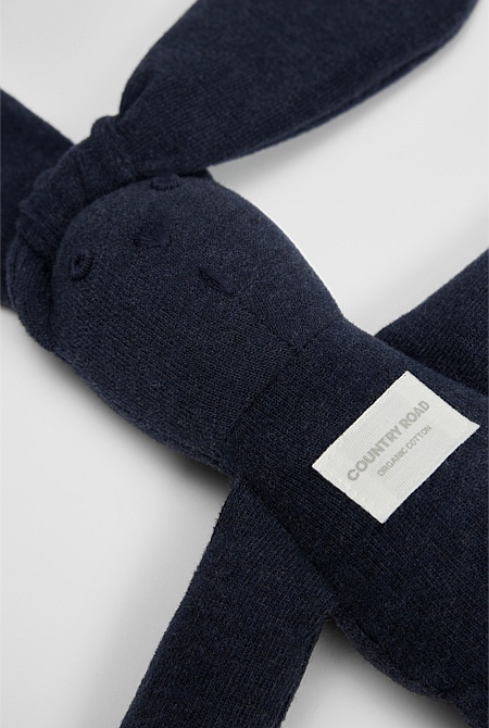Organically Grown Cotton Blend Rib Stripe Bunny
