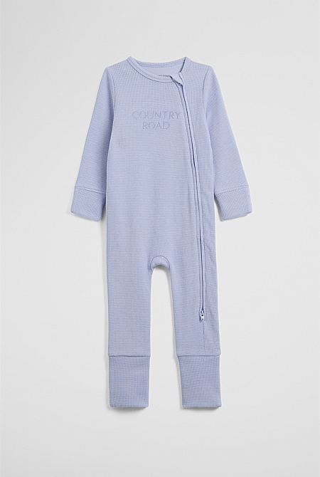 Organically Grown Cotton Waffle Jumpsuit
