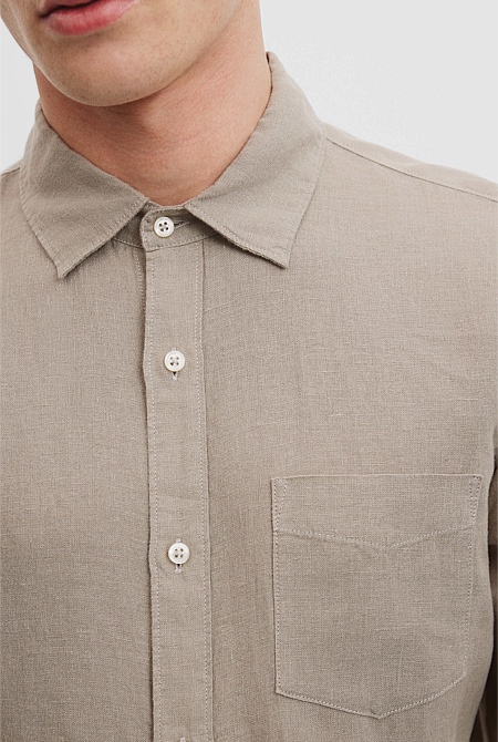 Organically Grown Linen Regular Fit Shirt