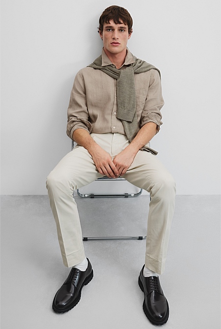 Organically Grown Linen Regular Fit Shirt