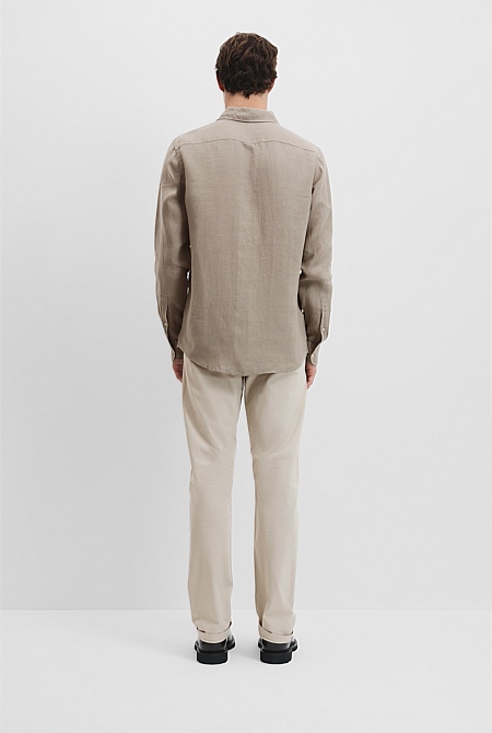 Organically Grown Linen Regular Fit Shirt