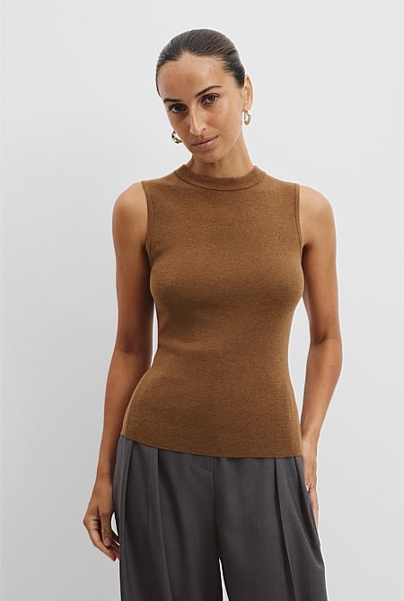 Australian Merino Wool Silk Tank