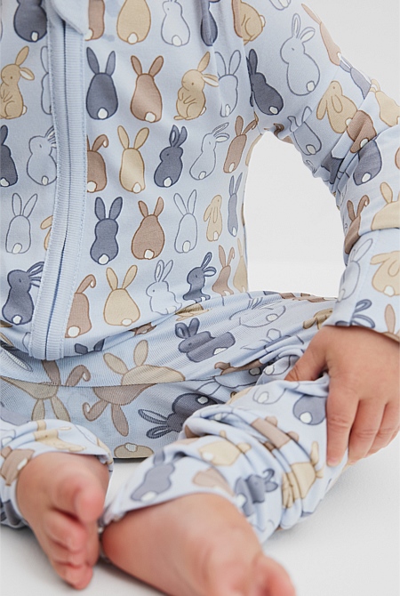 Organically Grown Cotton Bunny Jumpsuit