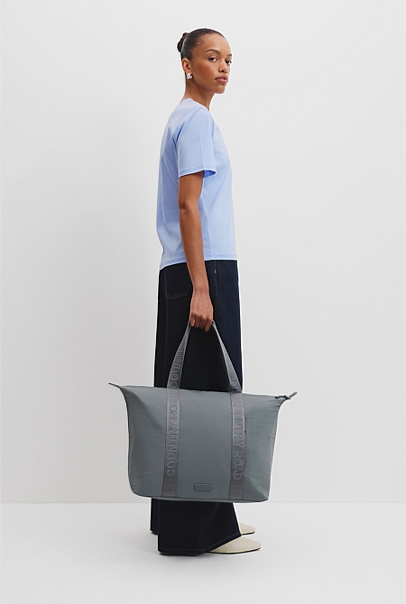 Recycled Nylon Soft Zip Tote
