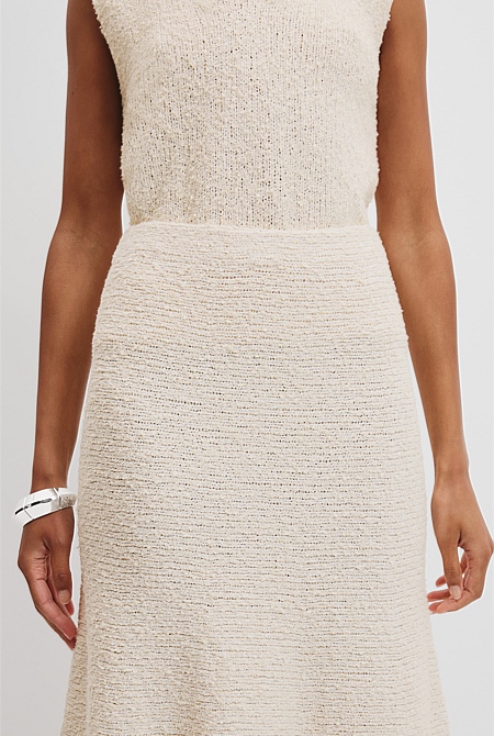 Tweed Knit Skirt