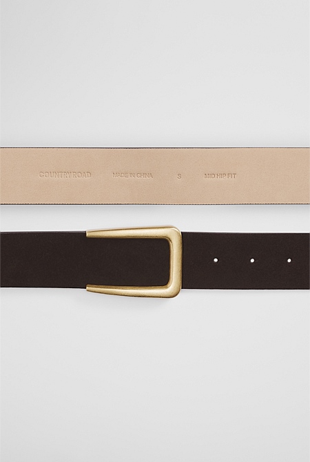 Leather Mid Belt