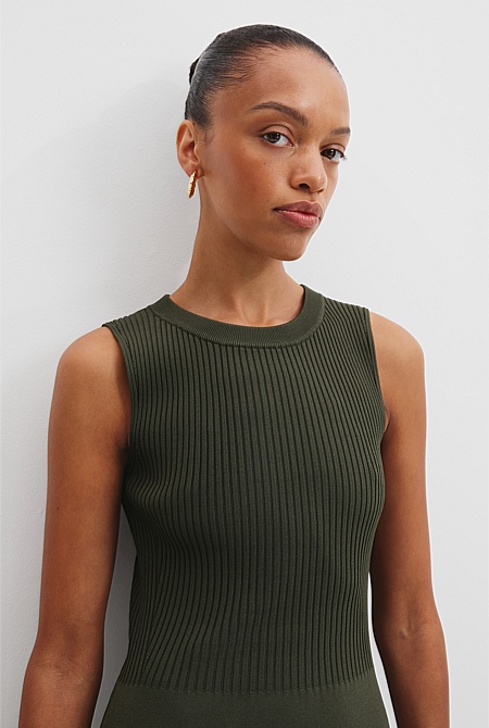Spliced Knit Dress