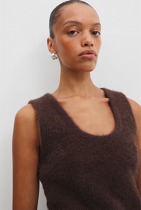 Fluffy Rib Knit Tank