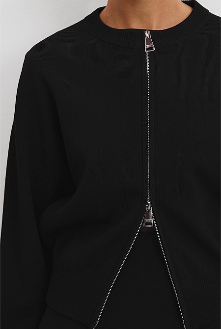 Compact Knit Bomber