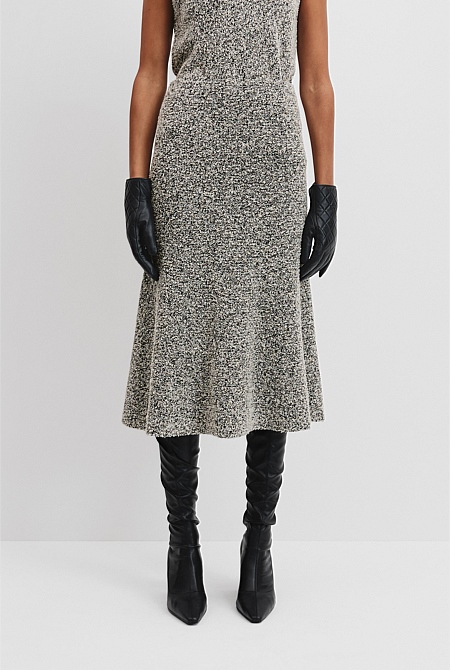 Tweed Knit Skirt
