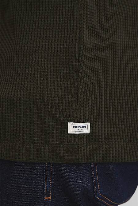 Australian Cotton Waffle Crew T-Shirt