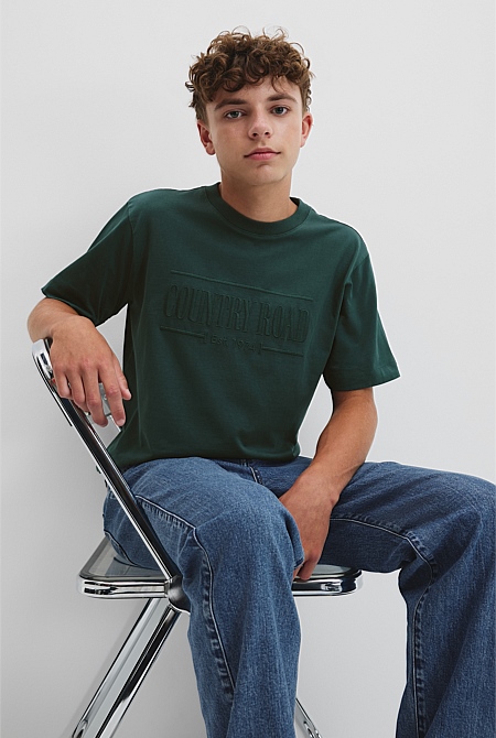 Teen Verified Australian Cotton Heritage Oversized T-Shirt