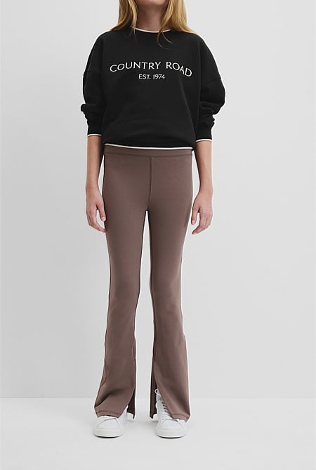 Teen Split Hem Pant