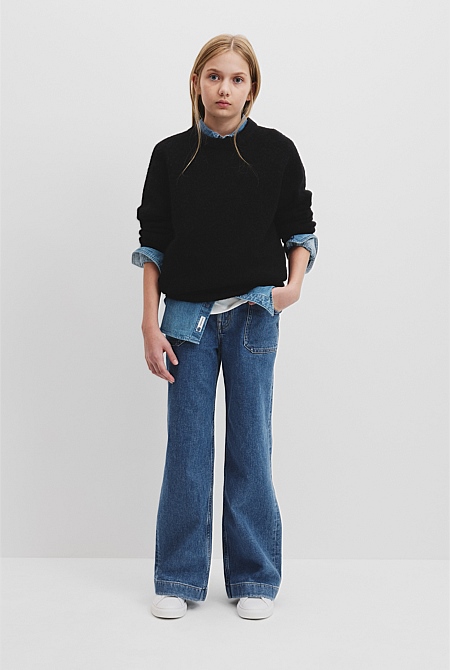 Teen Fluffy Knit Pullover