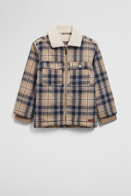 Checked Shacket