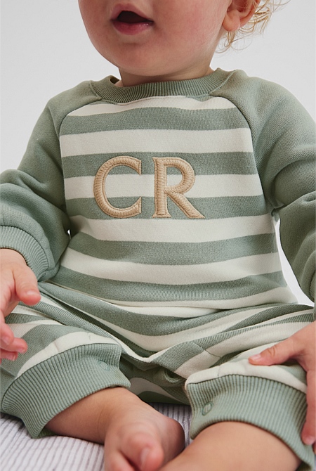 Organically Grown Cotton Logo Oversized Jumpsuit