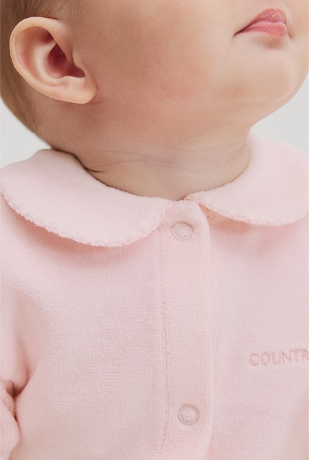 Organically Grown Cotton Velour Jumpsuit