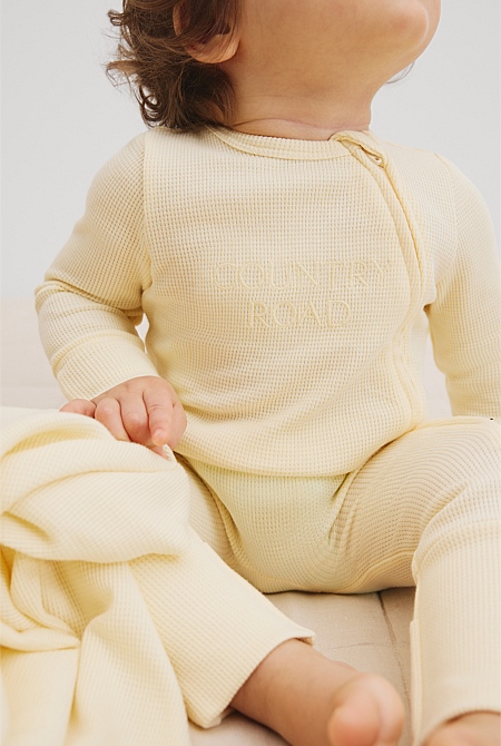 Organically Grown Cotton Waffle Jumpsuit