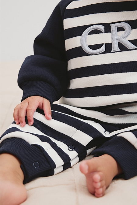 Organically Grown Cotton Logo Oversized Jumpsuit