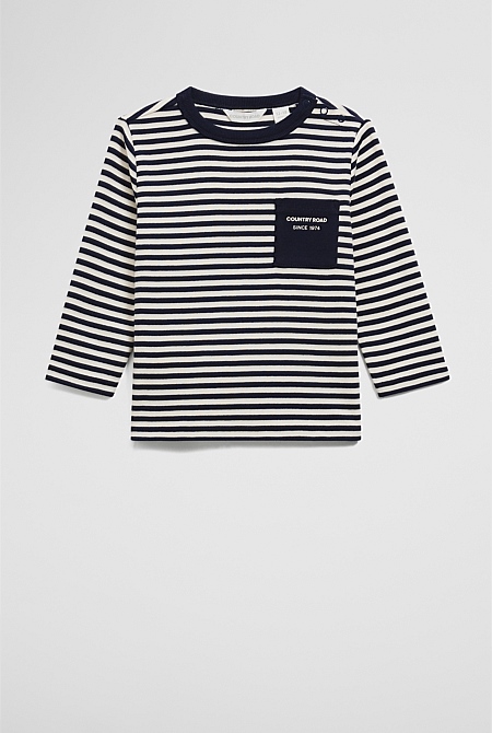 Cotton Long Sleeve Pocket T-Shirt