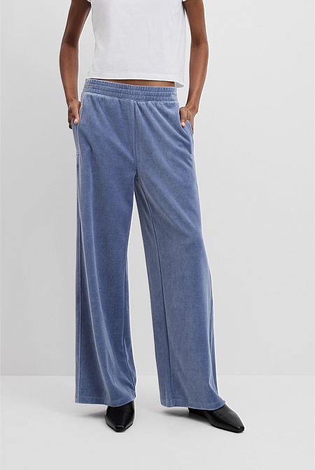 Velour Track Pant