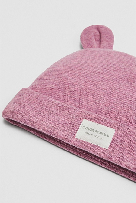 Organically Grown Cotton Newborn Beanie