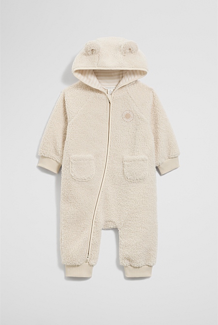 Sherpa Hooded Jumpsuit