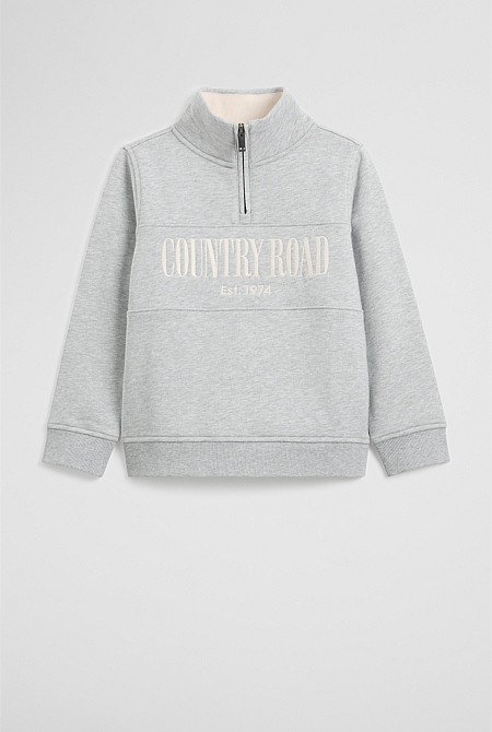 Australian Cotton Heritage Half Zip Sweat