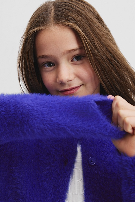 Fluffy Knit Cardigan