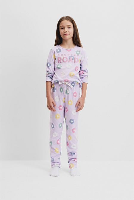 Australian Cotton Flower Logo Pyjama Set