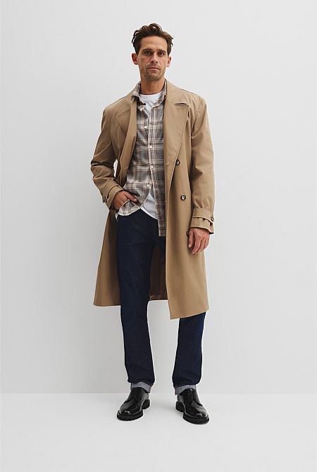 Regular Fit Australian Good Earth Cotton Flannel Shirt