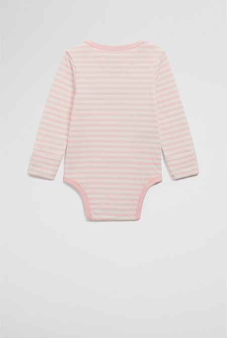 Organically Grown Cotton Long Sleeve Heritage Bodysuit