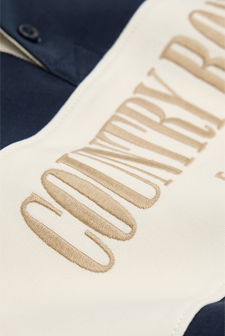 Organically Grown Cotton Logo Rugby Top