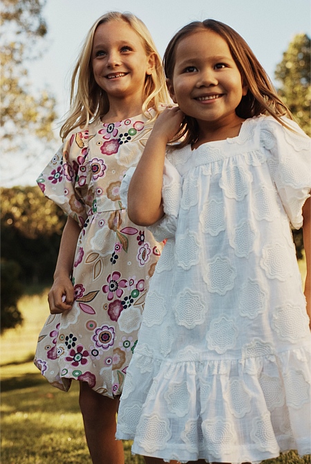 Embroidered Floral Mini Dress