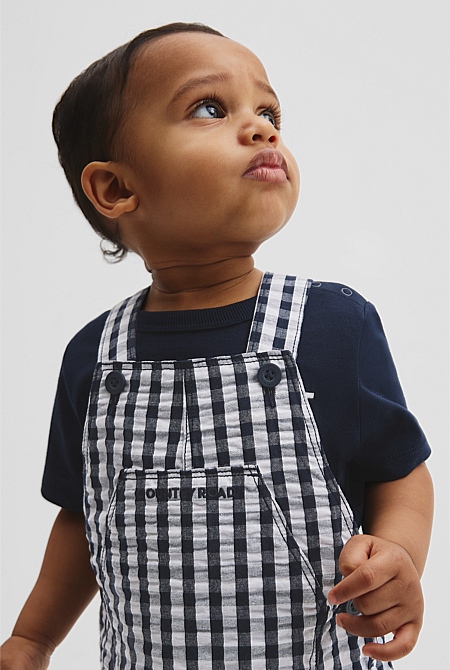 Gingham Overalls