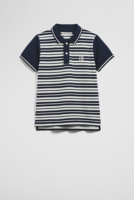 Organically Grown Cotton Country Road Logo Polo Shirt