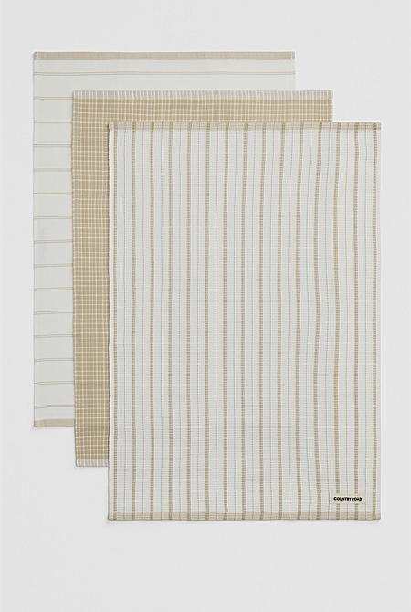 Laine Australian Cotton Tea Towel Pack of 3
