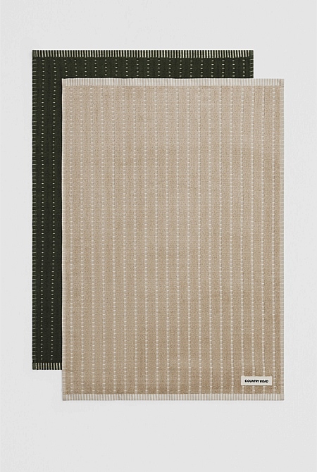 Mira Australian Cotton Tea Towel Pack of 2