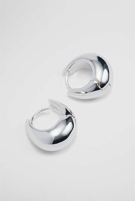 Small Bubble Hoop Earring