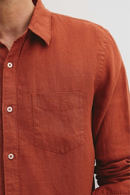 Organically Grown Linen Regular Fit Shirt