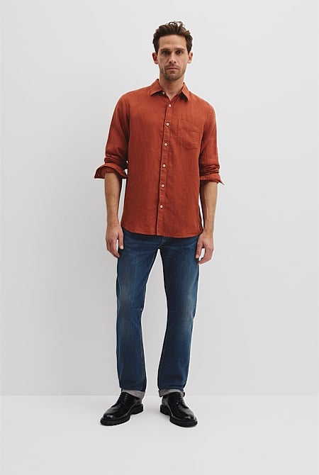 Organically Grown Linen Regular Fit Shirt