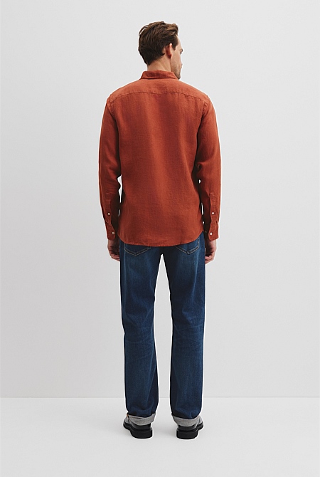 Organically Grown Linen Regular Fit Shirt