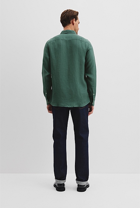 Organically Grown Linen Regular Fit Shirt