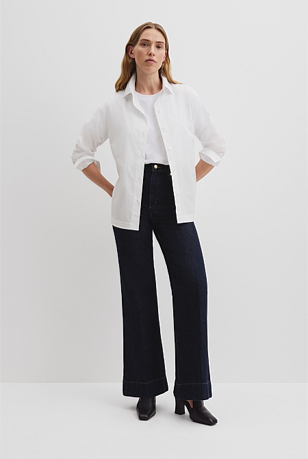 Organically Grown Cotton Poplin Shirt