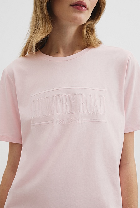 Verified Australian Cotton Heritage Embroidered T-Shirt